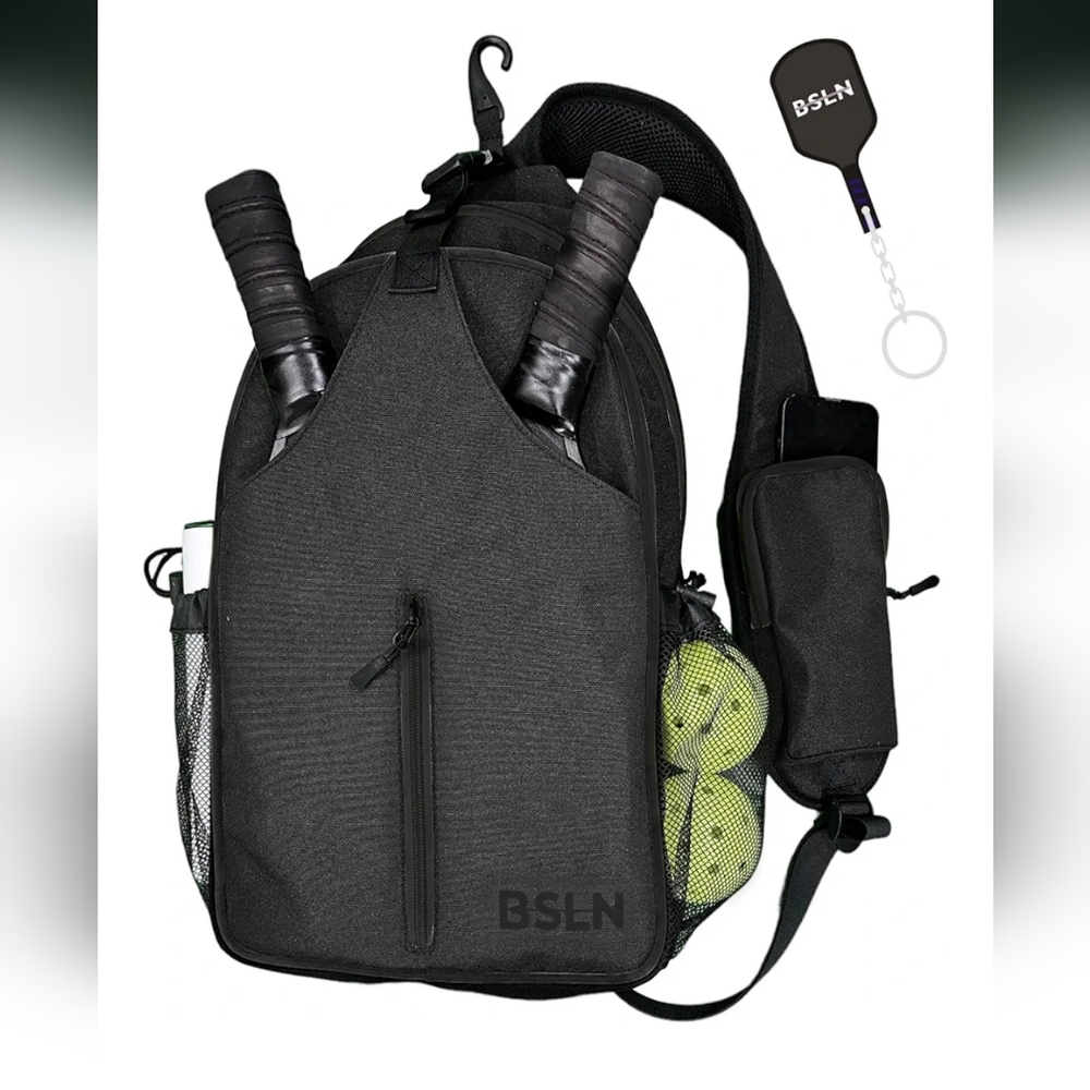 Pickleball Bag - Pickleball Bags for Women Men, Crossbody Sports Backpack